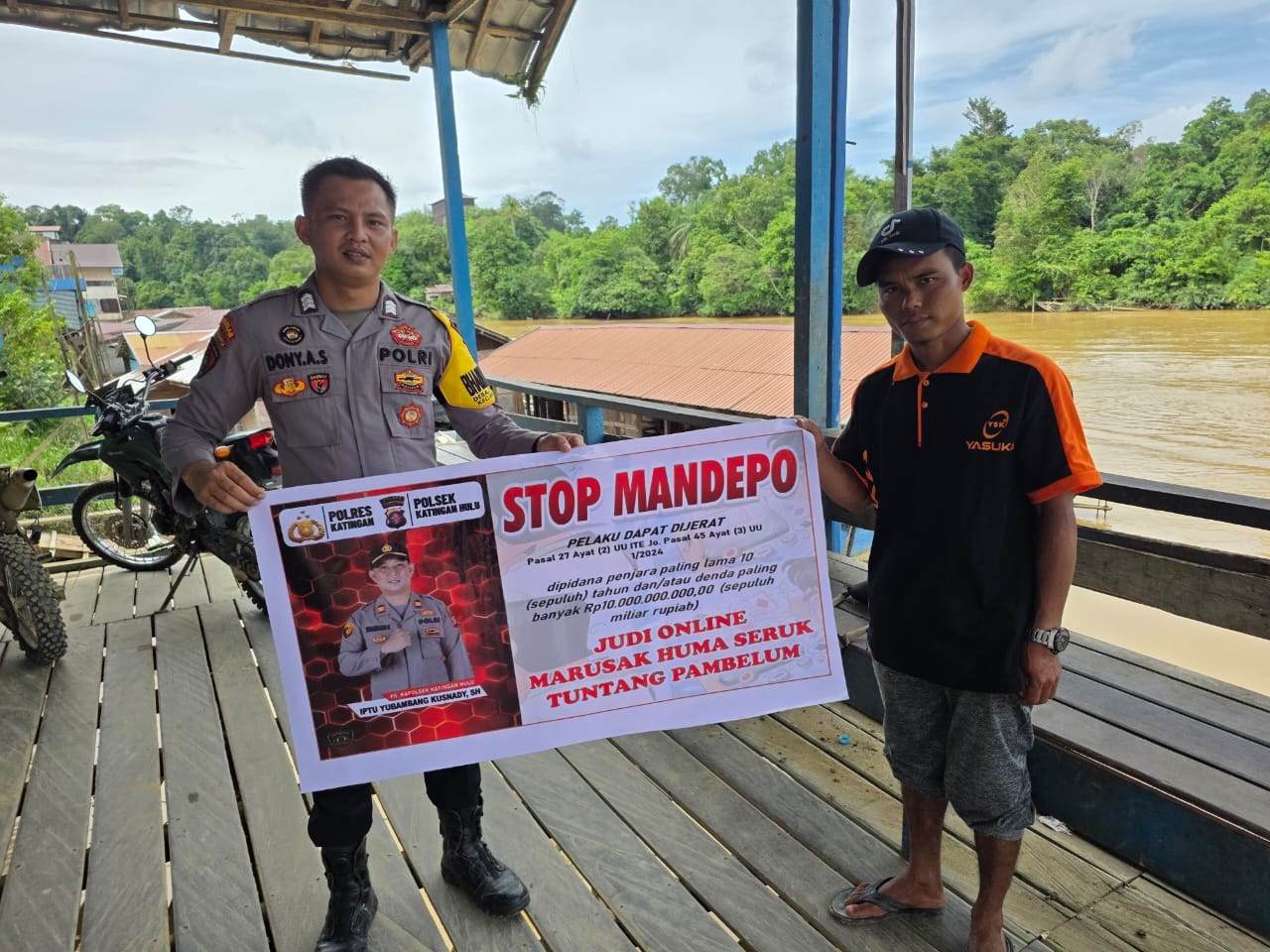 BHABINKAMTIBMAS POLSEK KATINGAN HULU MELAKSANAKAN SAMBANG KEPADA WARGA MASYARAKAT