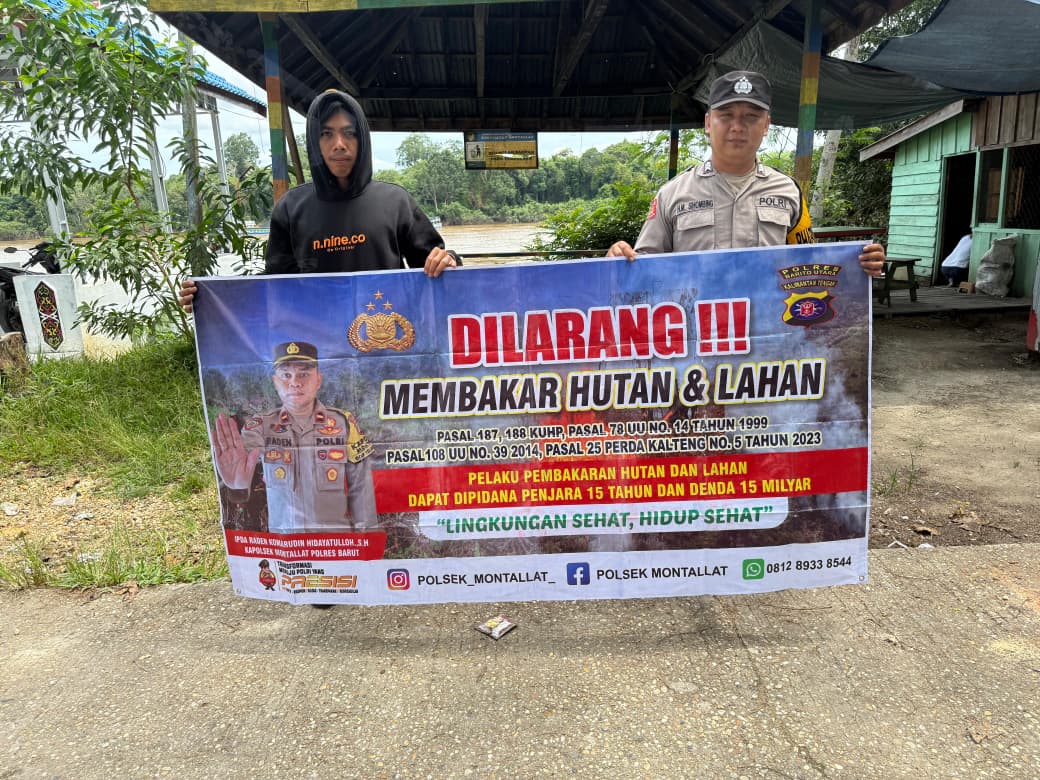 Polsek Montallat Gelar Sosialisasi Karhutla Untuk Meningkatkan Kesadaran Masyarakat