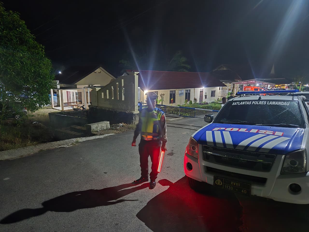 Patroli Blue Light Polres Lamandau, Upaya Cegah Gangguan Kamtibmas