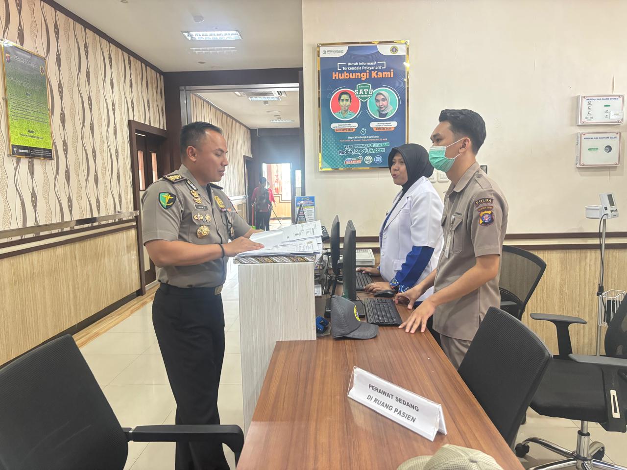 Pastikan Operasional Layanan Berjalan Optimal, Karumkit Bhayangkara Periksa Kesiapan Unit Layanan