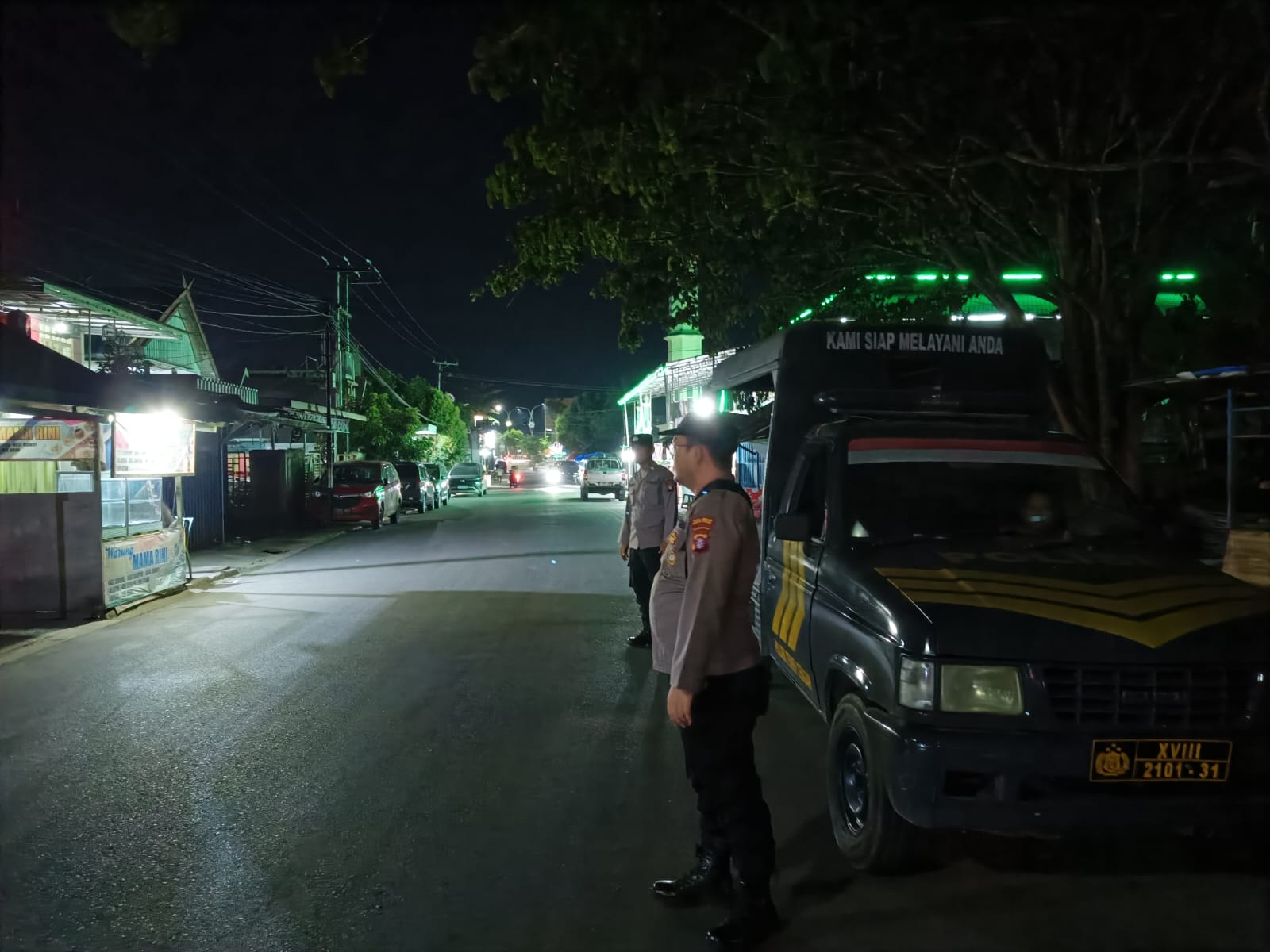 Antisipasi Tindak Kriminalitas, Polsek Teweh Tengah Laksanakan Patroli Malam