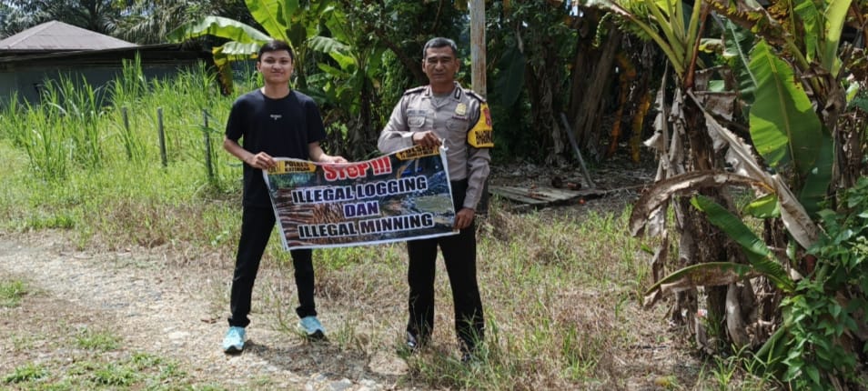 ‎Polsek Tws Garing dan Pulau Malan rutin sosialisasi larangan ilegal Logging dan Meaning.