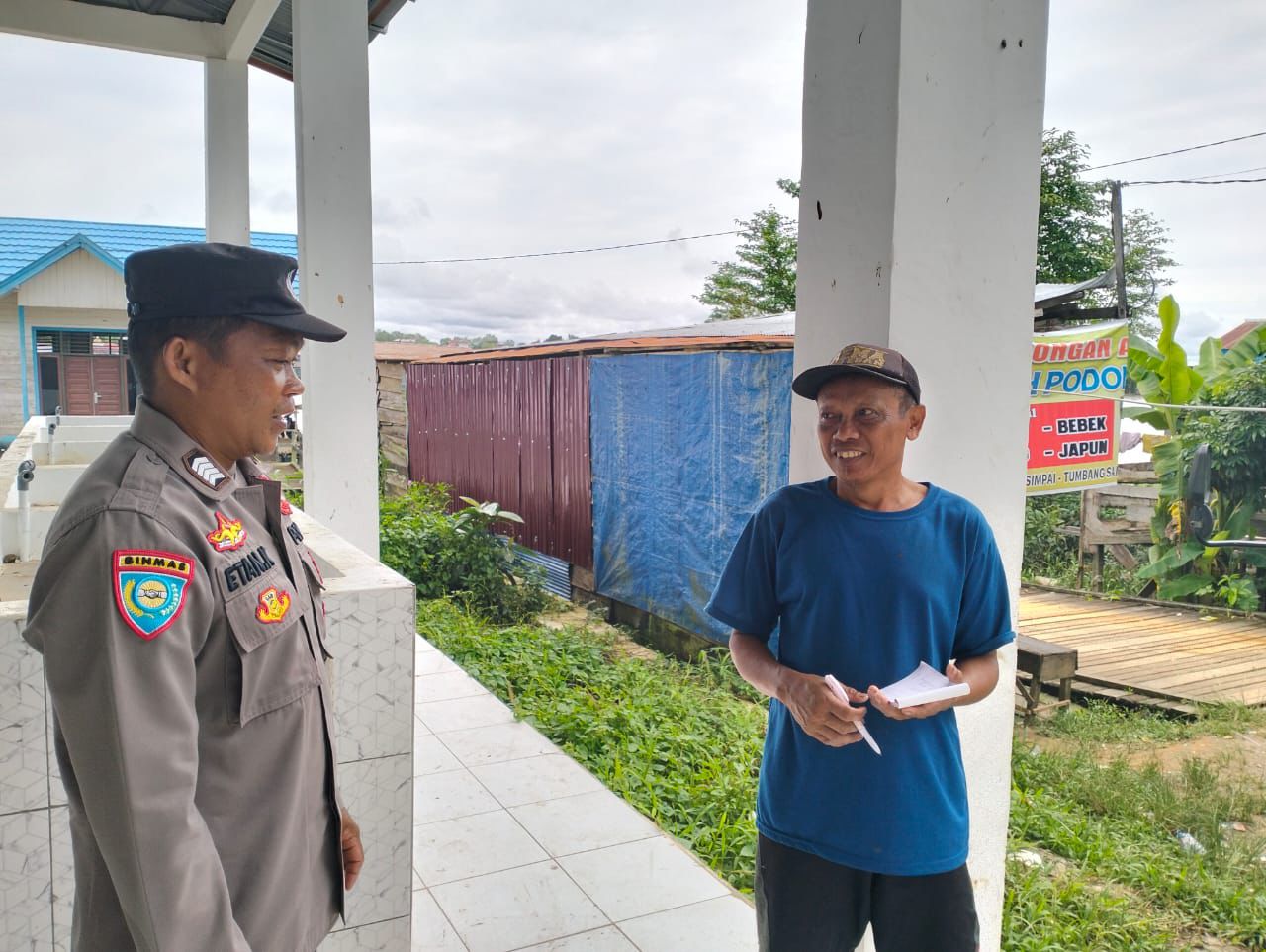 Polsek Katingan Tengah Sambang Kamtibmas