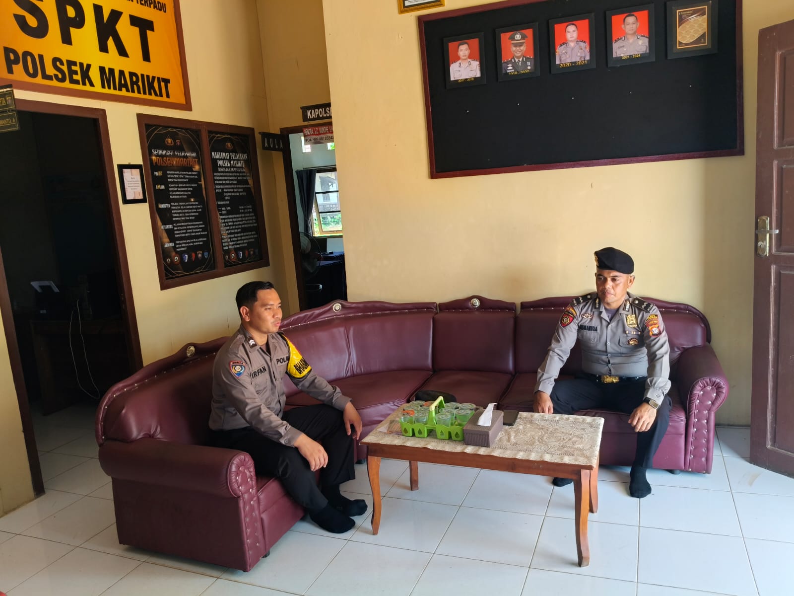 Tingkatkan Keamanan dan Pelayanan Markas Komando (Mako), Pers Polsek Marikit Laksanakan Stand By.