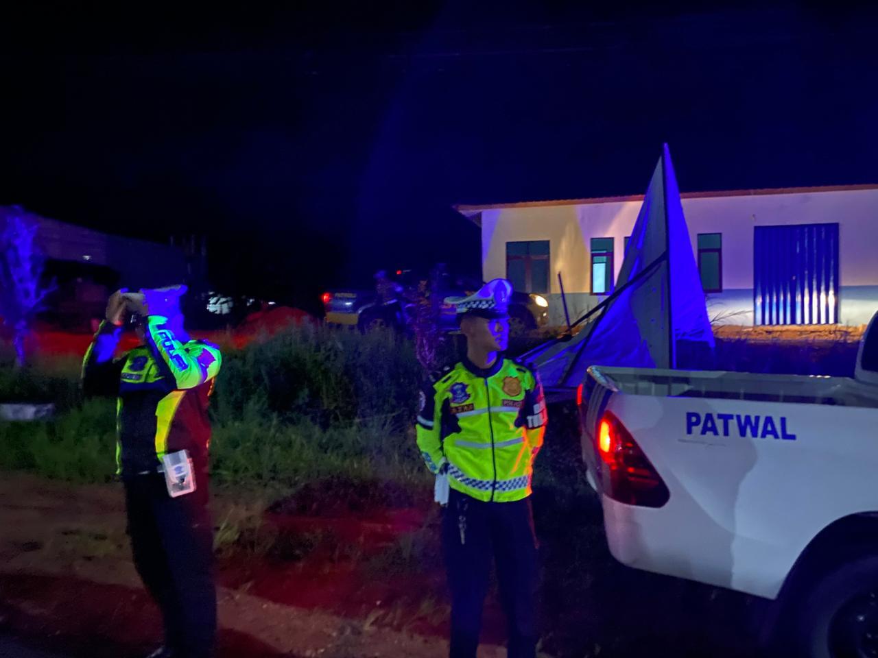 Patroli Blue Light Polres Lamandau, Upaya Cegah Gangguan Kamtibmas