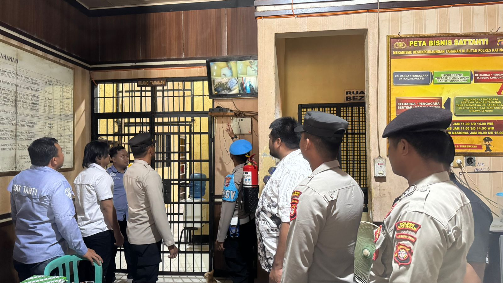 Pengecekan Ruang Tahanan di Polres Katingan: Pastikan Keamanan dan Ketertiban Menjelang Natal dan Tahun Baru