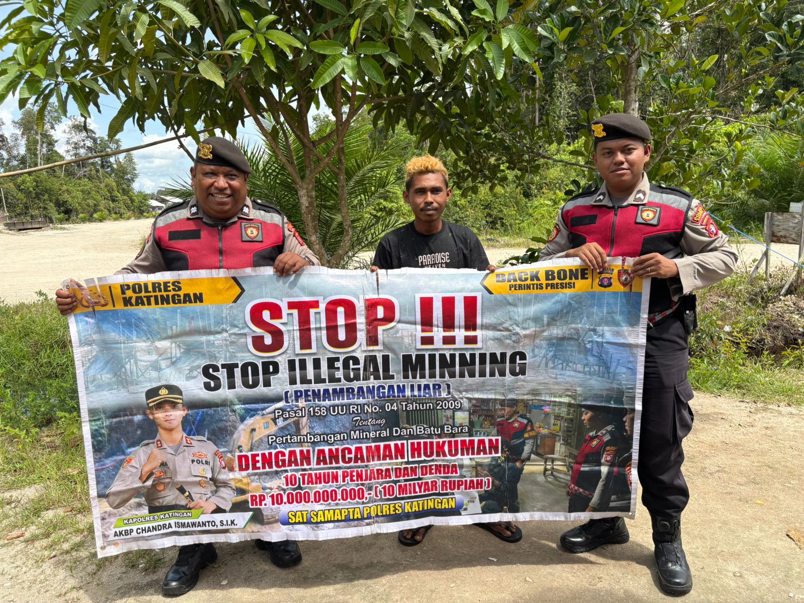 Sat Samapta Polres Katingan Gencar Melaksanakan patroli Illegal Mining