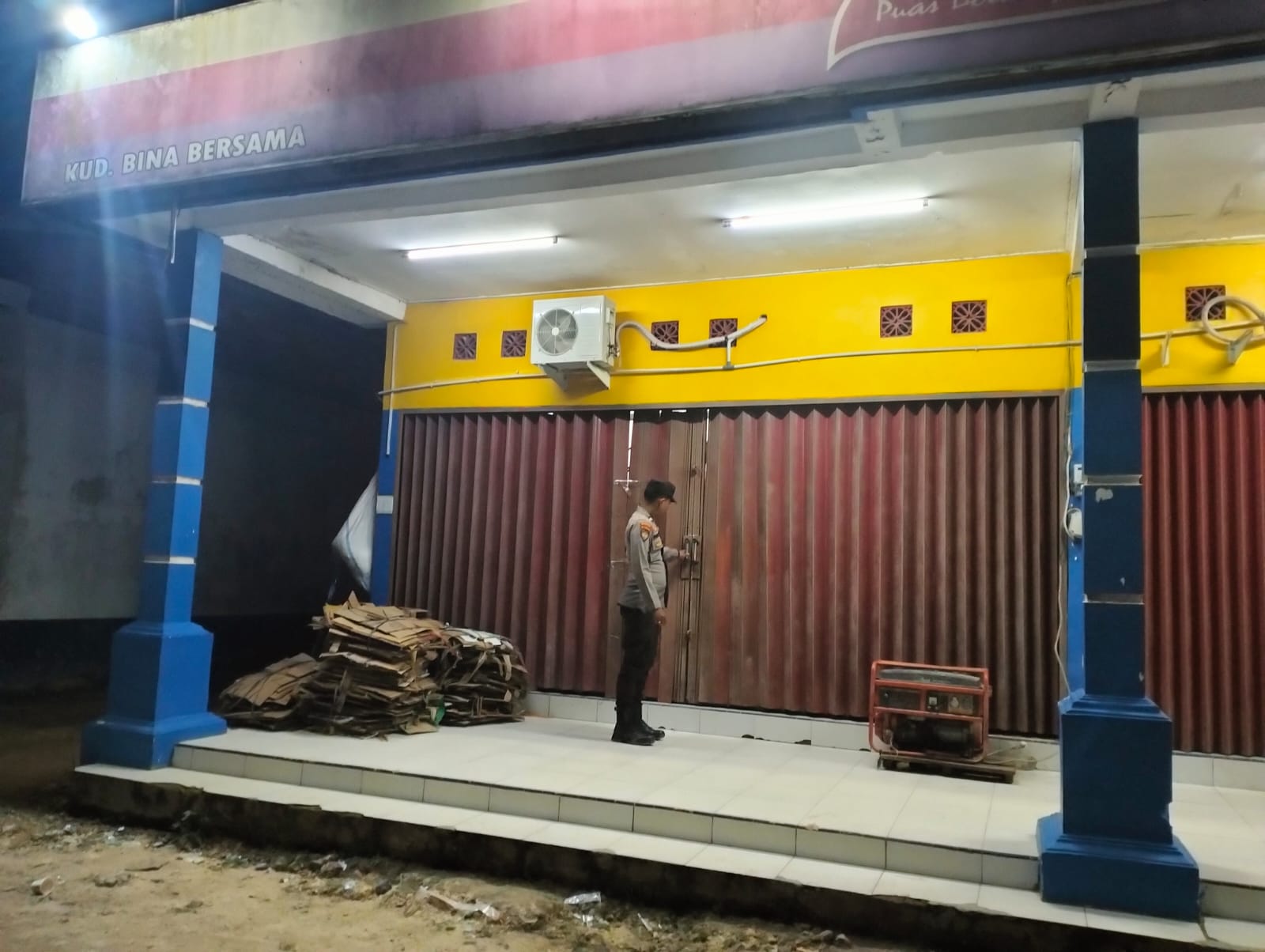 Personil Piket Patroli di Wilkum Polsek Sematu Jaya