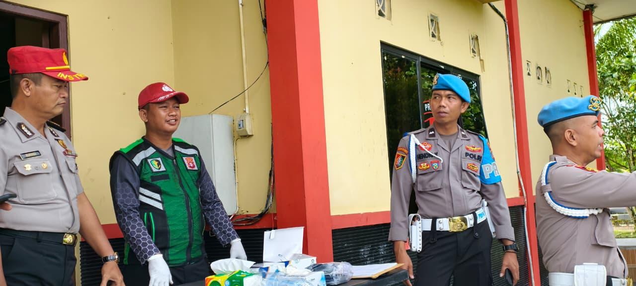 Giat Rutin, Unit Provos SPN Polda Kalteng Laksanakan Tes Urine