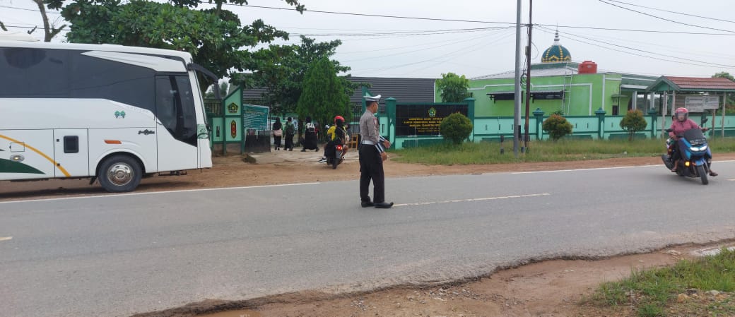 Sat Lantas Giatkan Gatur Lalin di Sekolah Mts Negeri