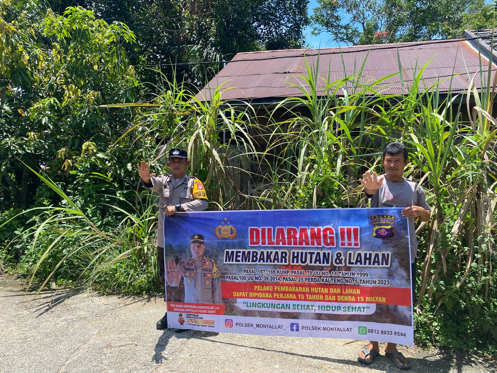 Polsek Montallat Gelar Sosialisasi Karhutla Untuk Meningkatkan Kesadaran Masyarakat