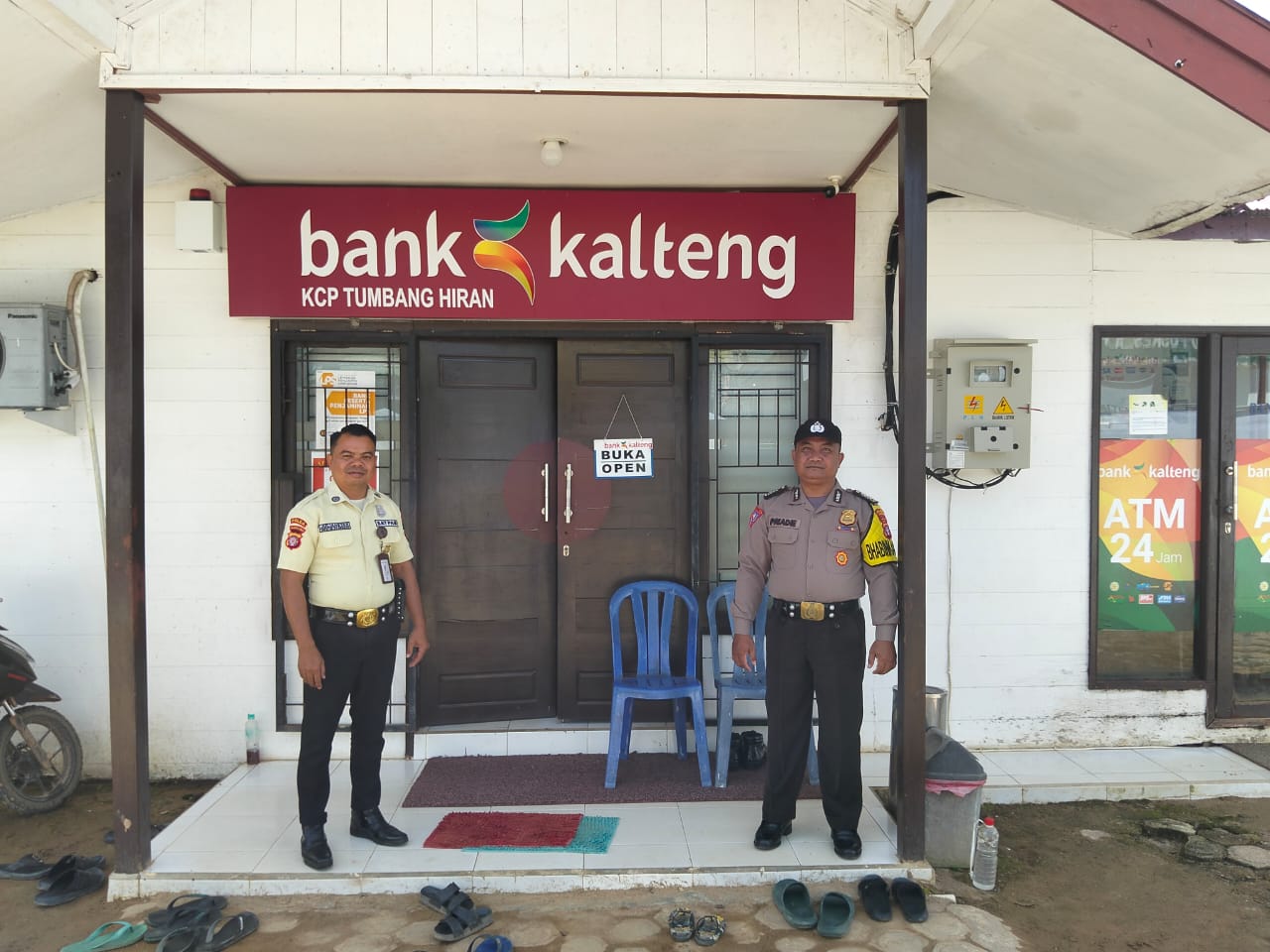 Personil Polsek Marikit Rutin Patroli Siang diwilayah Kec. Marikit, Kab. Katingan.