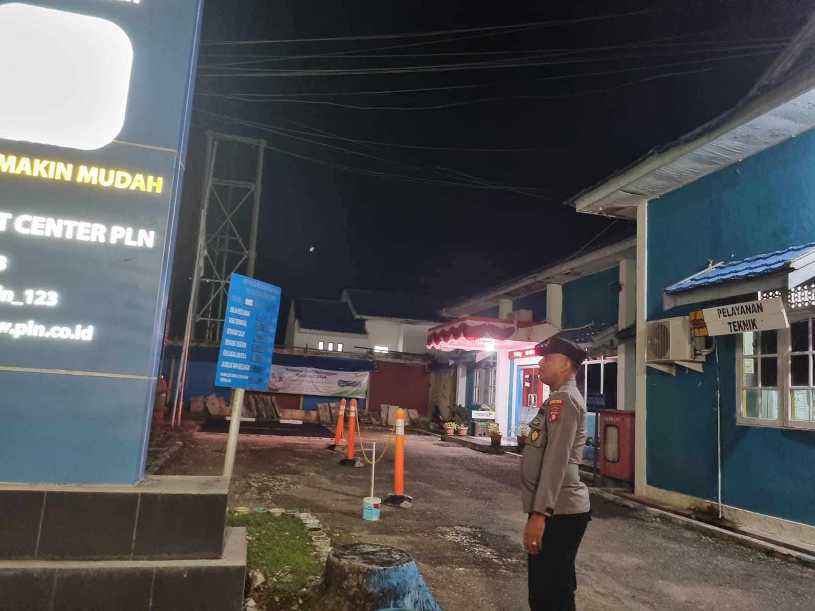 Antisipasi Tindak Kriminalitas, Polsek Teweh Tengah Laksanakan Patroli Malam