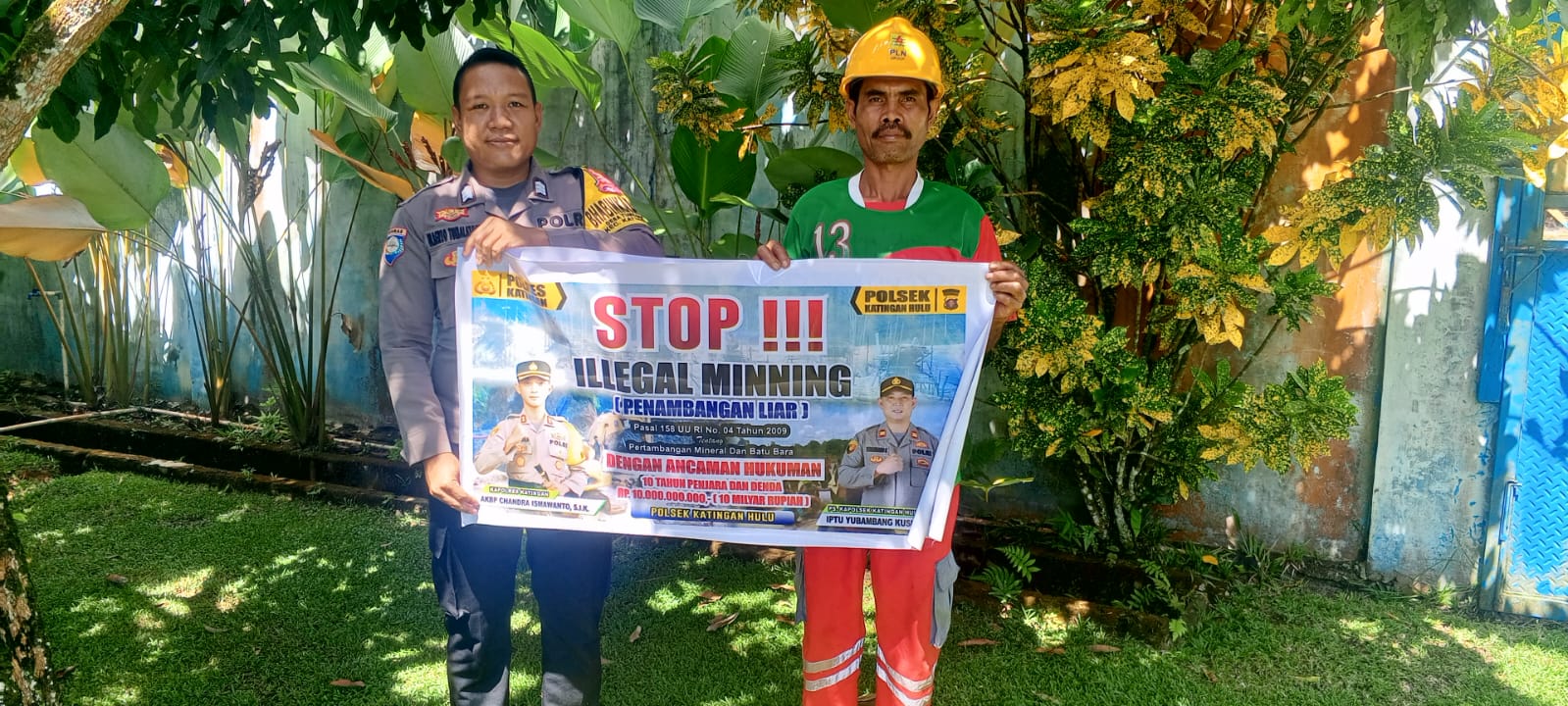 Upaya pencegahan Penambangan Emas Tanpa Ijin (PETI) di Kecamatan Katingan Hulu dan Bukit Raya, Bhabinkamtibmas sosialisasi kepada masyarakat.