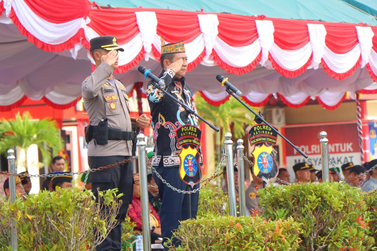 Apel Gelar Pasukan Lilin Telabang 2025 Digelar di Katingan