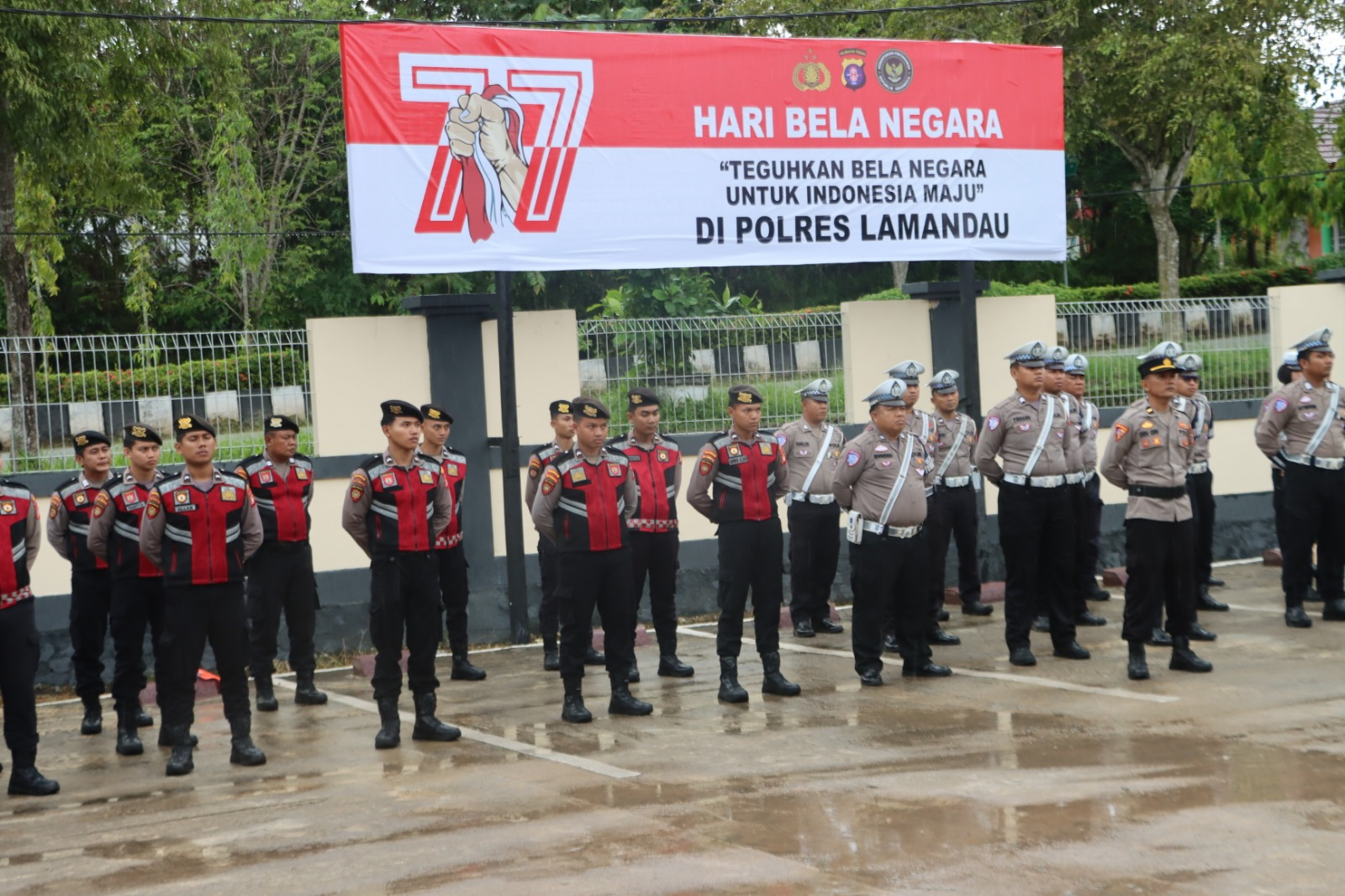 Kapolres Lamandau Pimpin Apel Hari Bela Negara dan Berikan Penghargaan kepada Personel Polres Lamandau