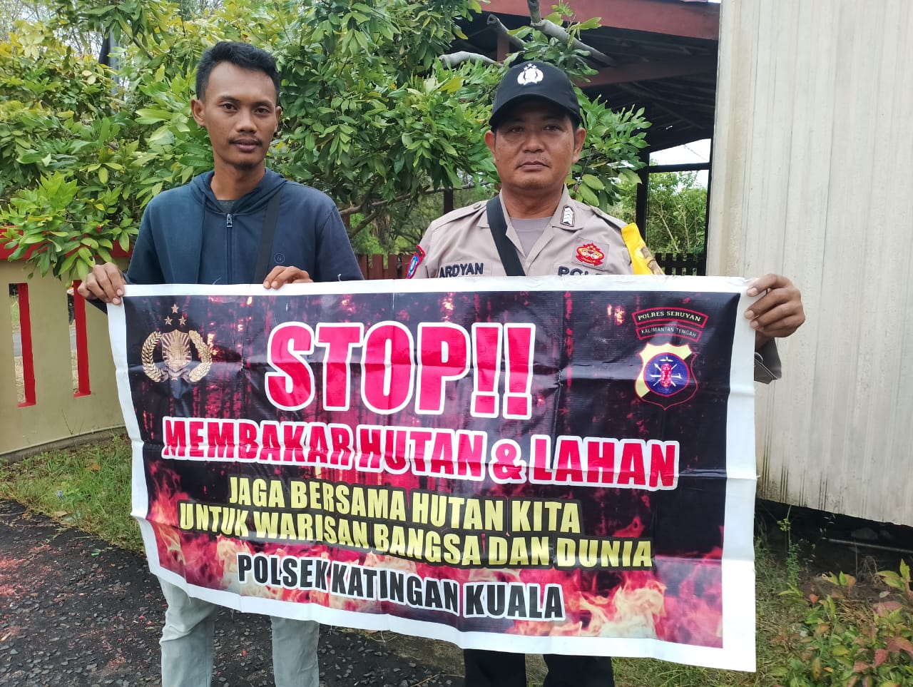 Cegah Kebakaran Hutan Dan Lahan, Bhabinkamtibmas Gencar Sosialisasi Ke Masyarakat