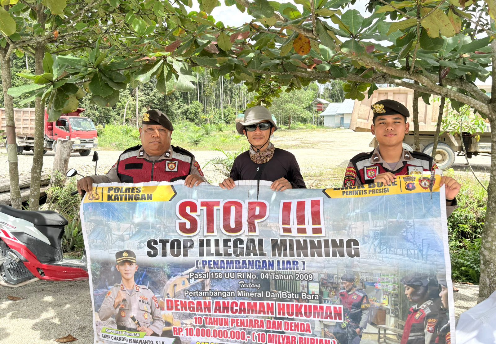 Sat Samapta Polres Katingan Gencar Melaksanakan patroli Illegal Mining