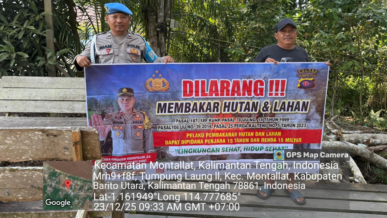 Polsek Montallat Gelar Sosialisasi Karhutla Untuk Meningkatkan Kesadaran Masyarakat