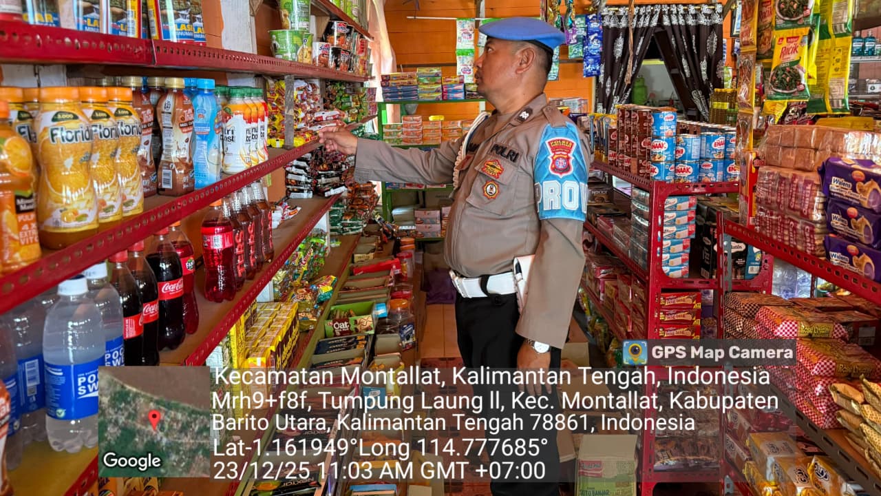 Polsek Montallat Laksanakan Pengecekan Sembako Untuk Pantau Stok Dan Harga Di Pasaran