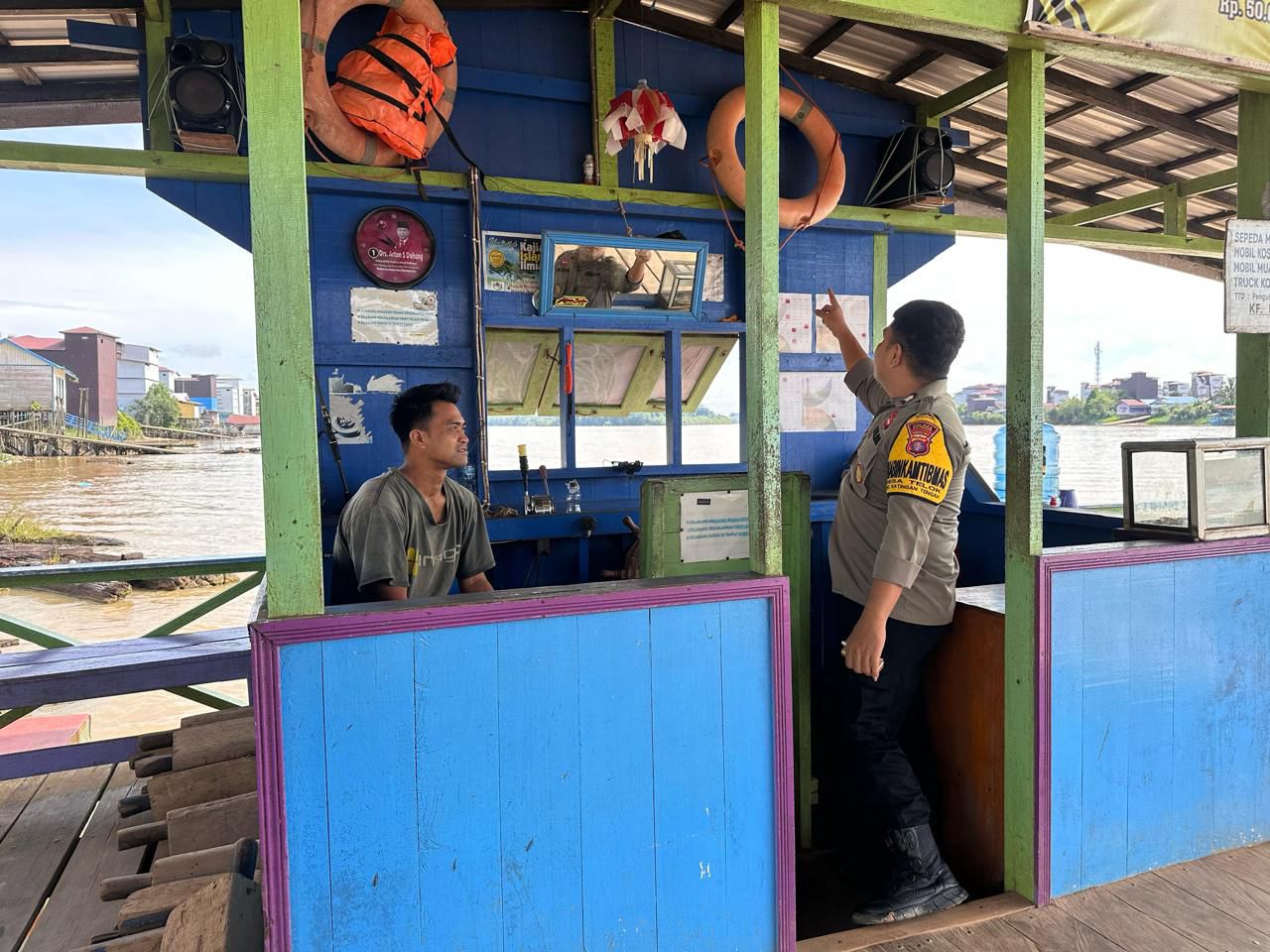 Polsek Katingan Tengah Sambang Kamtibmas