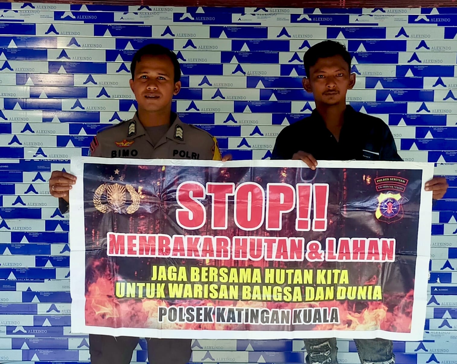 Upaya Pencegahan Karhutla, Bhabinkamtibmas Rutin Himbau Masyarakat tentang Bahaya Karhutla