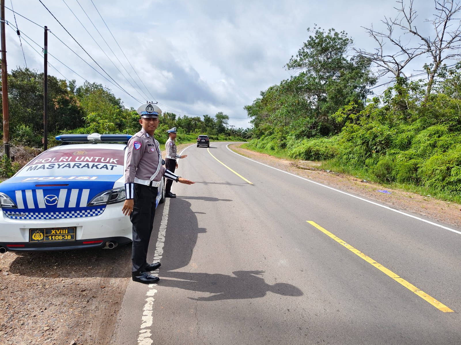 Antisipasi Laka Lantas, Satlantas Polres Katingan laksanakan patroli ke titik-titik lokasi rawan laka lantas.
