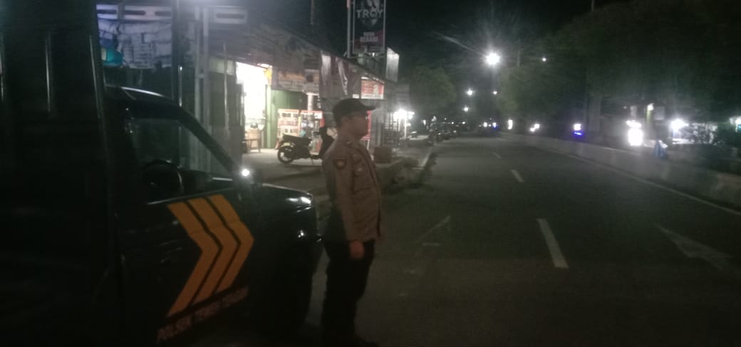 Cegah Aktivitas Kriminalitas Pada Malam Hari, Polsek Teweh Tengah Laksanakan Patroli Malam
