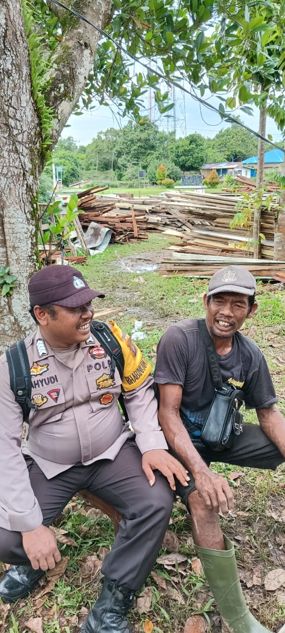 . Bhabinkamtibmas Rantau Bangkiang Ajak Warga Wujudkan Kamtibmas Kondusif