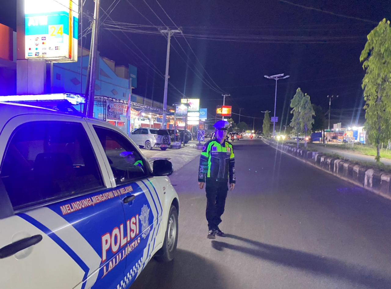 Patroli Blue Light Polres Lamandau, Upaya Cegah Gangguan Kamtibmas