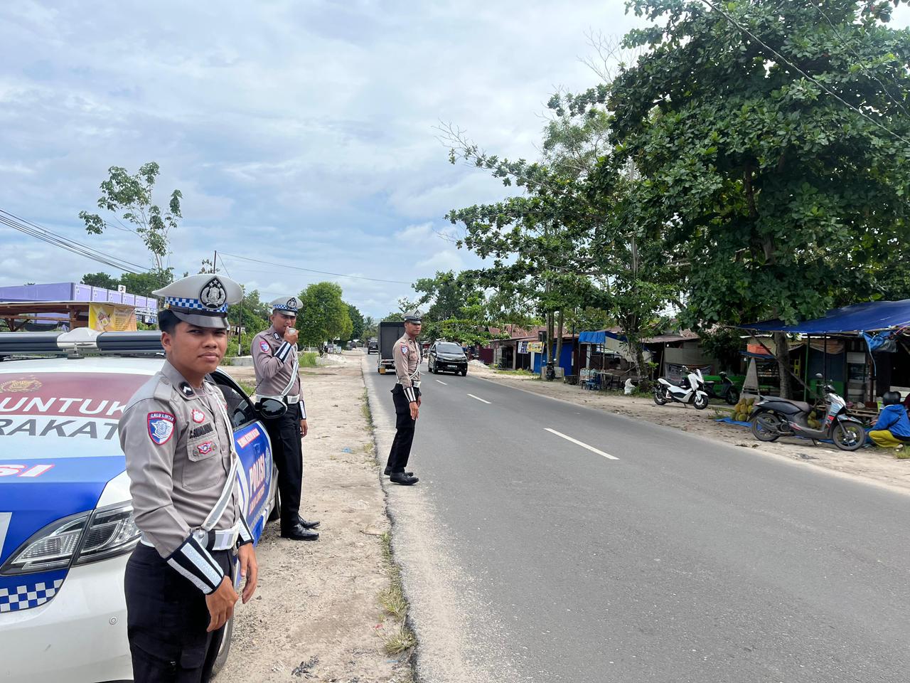 PENLING, Satlantas Polres Katingan Penyuluhan Keliling Kepada Para Pengendara