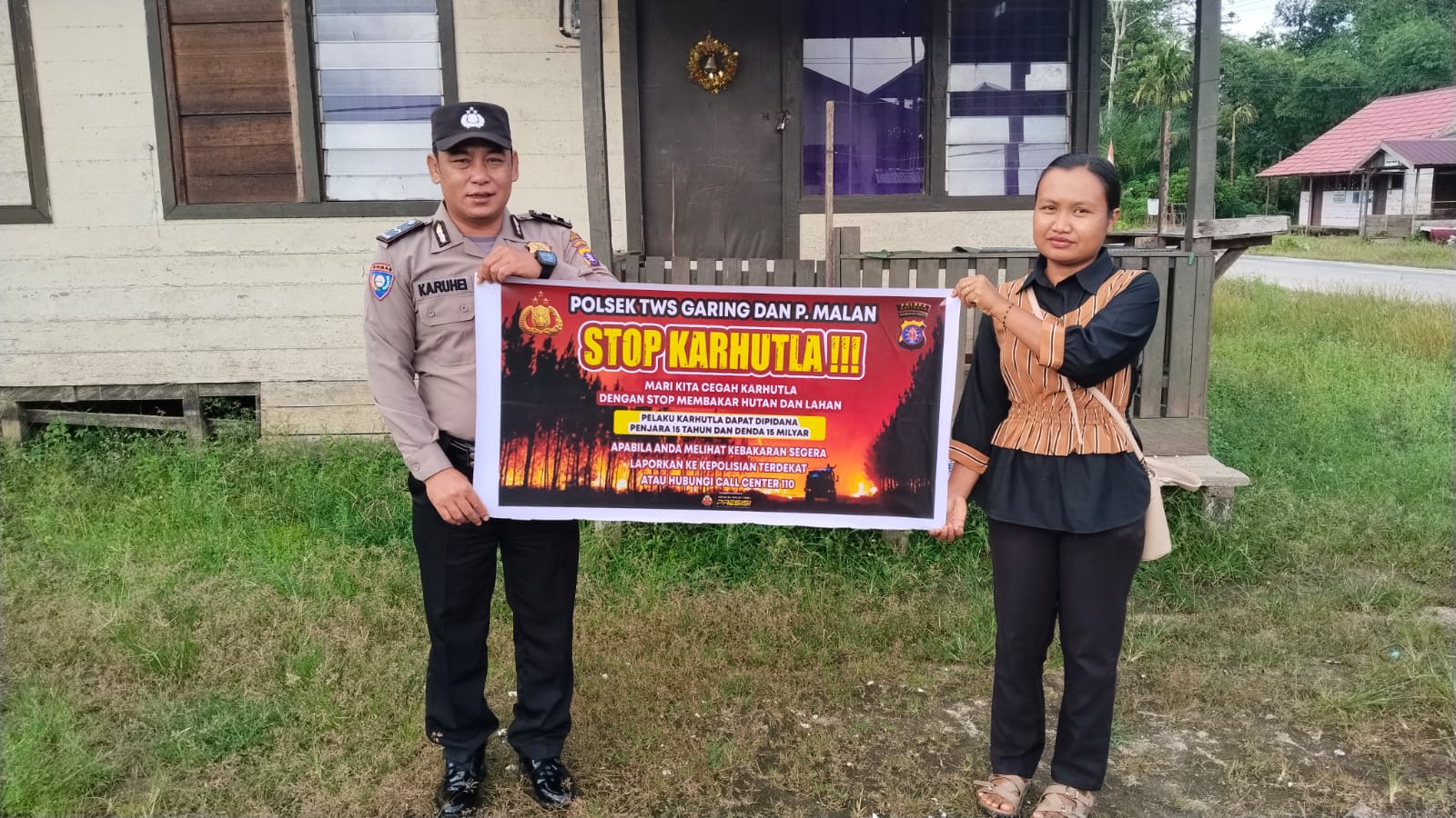 Polsek Marikit Sosialisasi Kebakaran Hutan dan Lahan (Karhutla)