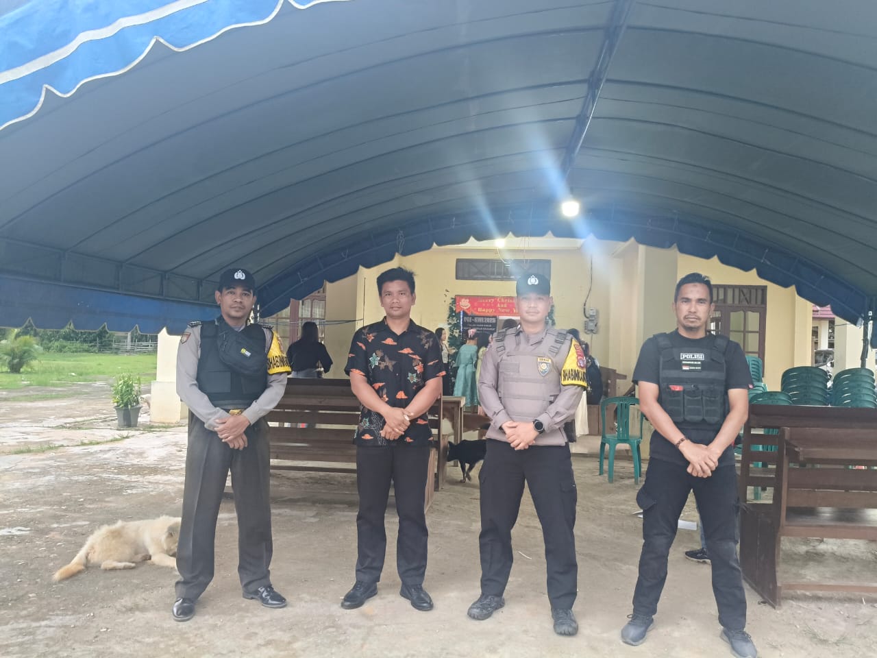 Amankan Hari Natal, Pers Polsek Marikit Hiran Laks PAM.