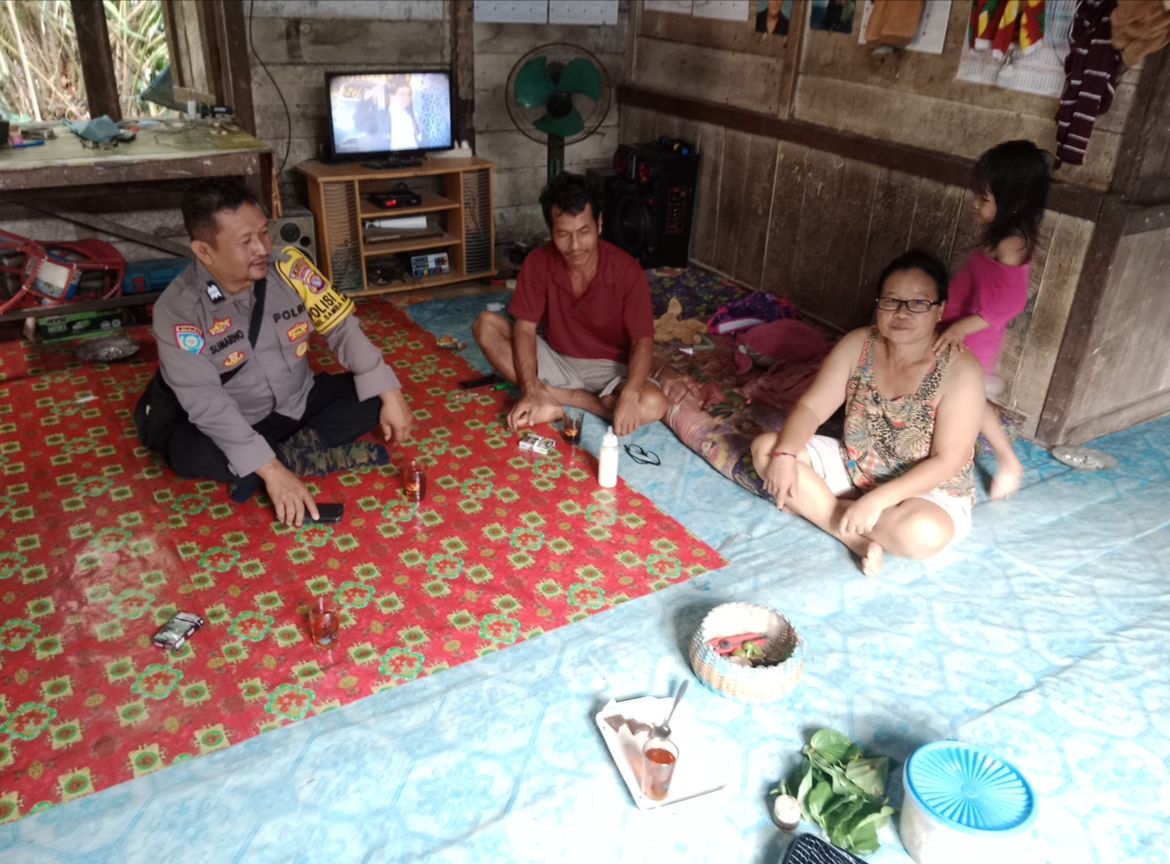 Polsek Katingan Tengah Sambang Kamtibmas