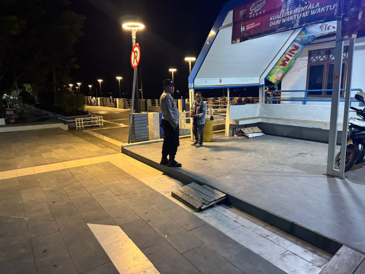 Antisipasi Tindak Kriminalitas, Polsek Teweh Tengah Laksanakan Patroli Malam