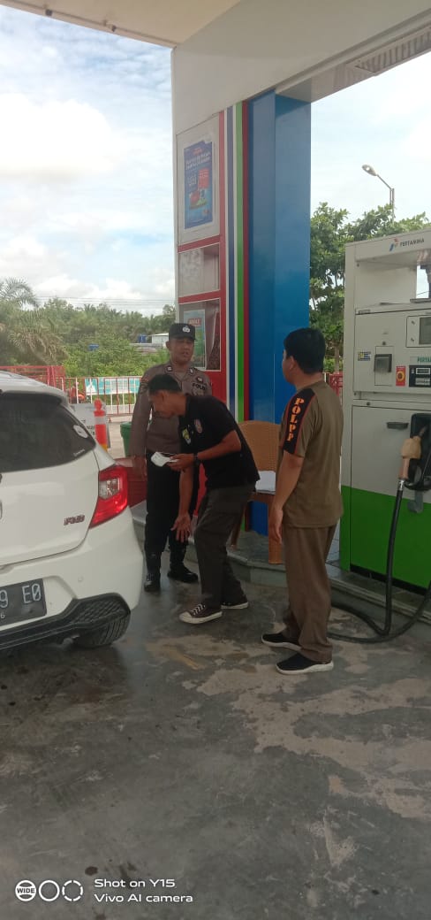 Berikan Rasa Aman dan Nyaman di SPBU, Polsek Teweh Patroli ke SPBU di Wilayah Kecamatan Teweh Tengah
