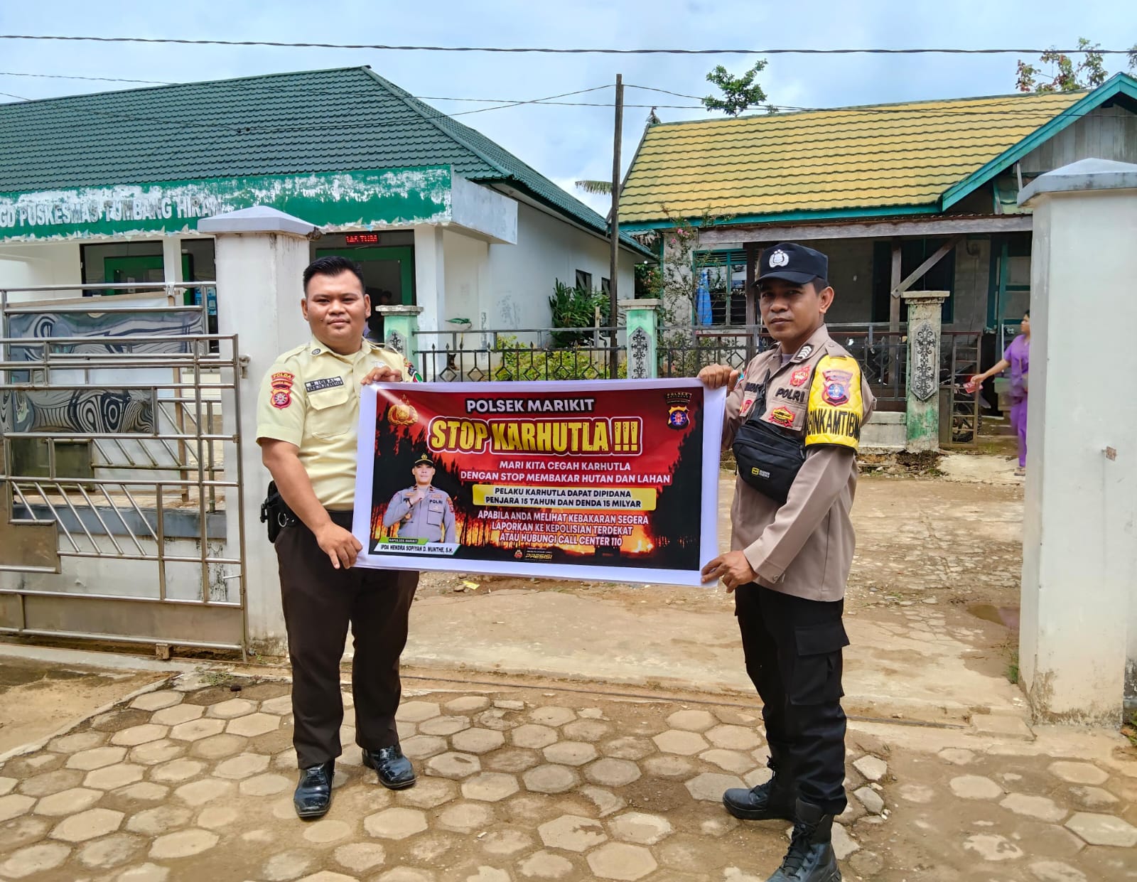 Karhutla di wilayah kec. Marikit, Polsek Marikit Rutin Sosialisasi Karhutla diwilayah Kec. Marikit, Kab. Katingan.