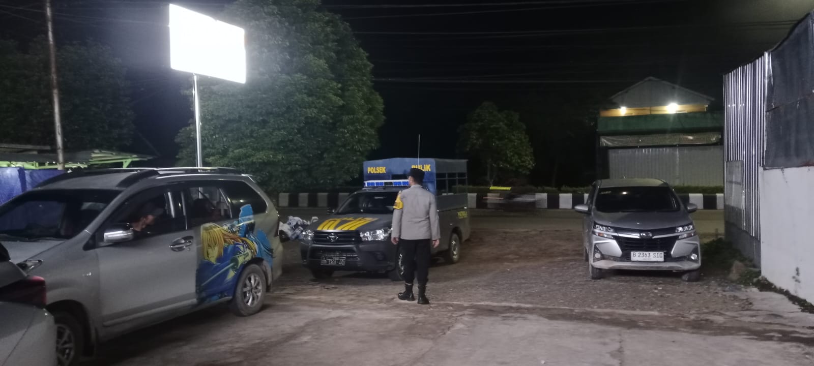 Personel Polsek melaksanakan Patroli di Wilkum Polsek Bulik