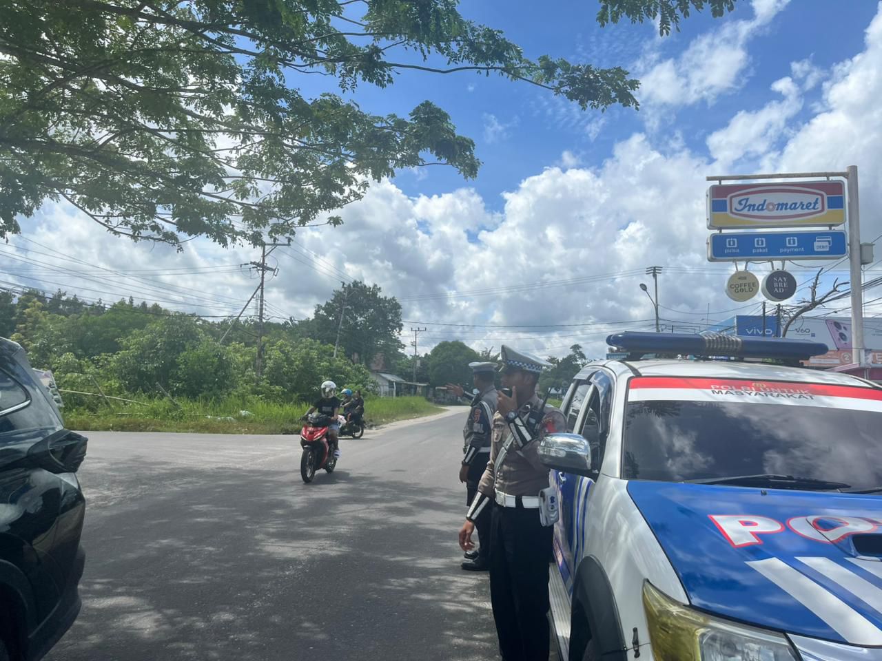 *PENLING, Satlantas Polres Katingan Penyuluhan Keliling Kepada Para Pengendara*