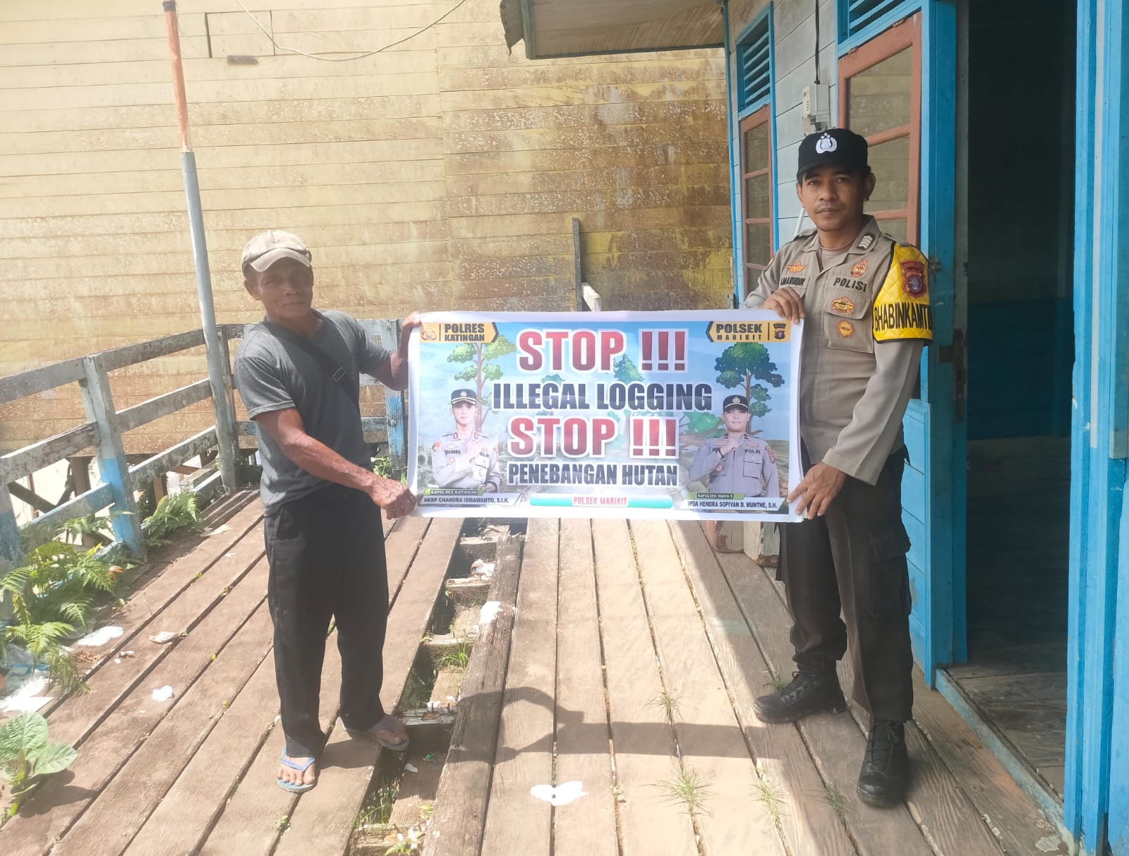 Lakukan Sosialisasi Ilegal Logging kepada Masyarakat diwilayah Kec.Marikit, Kab. Katingan