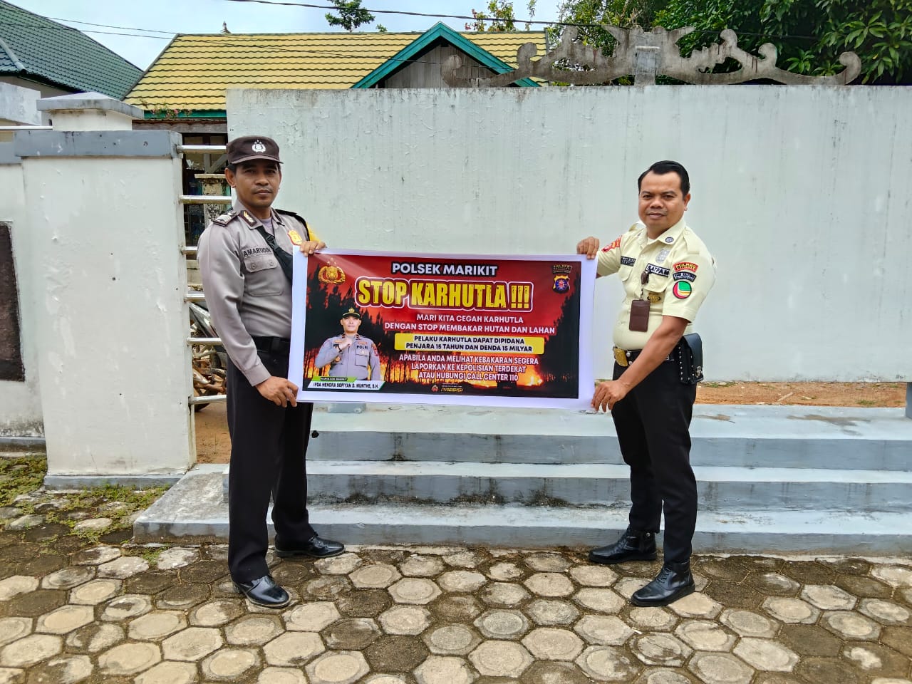 Karhutla di wilayah kec. Marikit, Polsek Marikit Rutin Sosialisasi Karhutla diwilayah Kec. Marikit, Kab. Katingan.