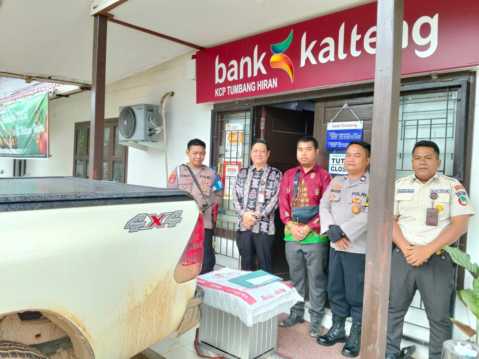 Pengawalan Droping Dana Bank BPD Kalteng KCP Tumbang Hiran.