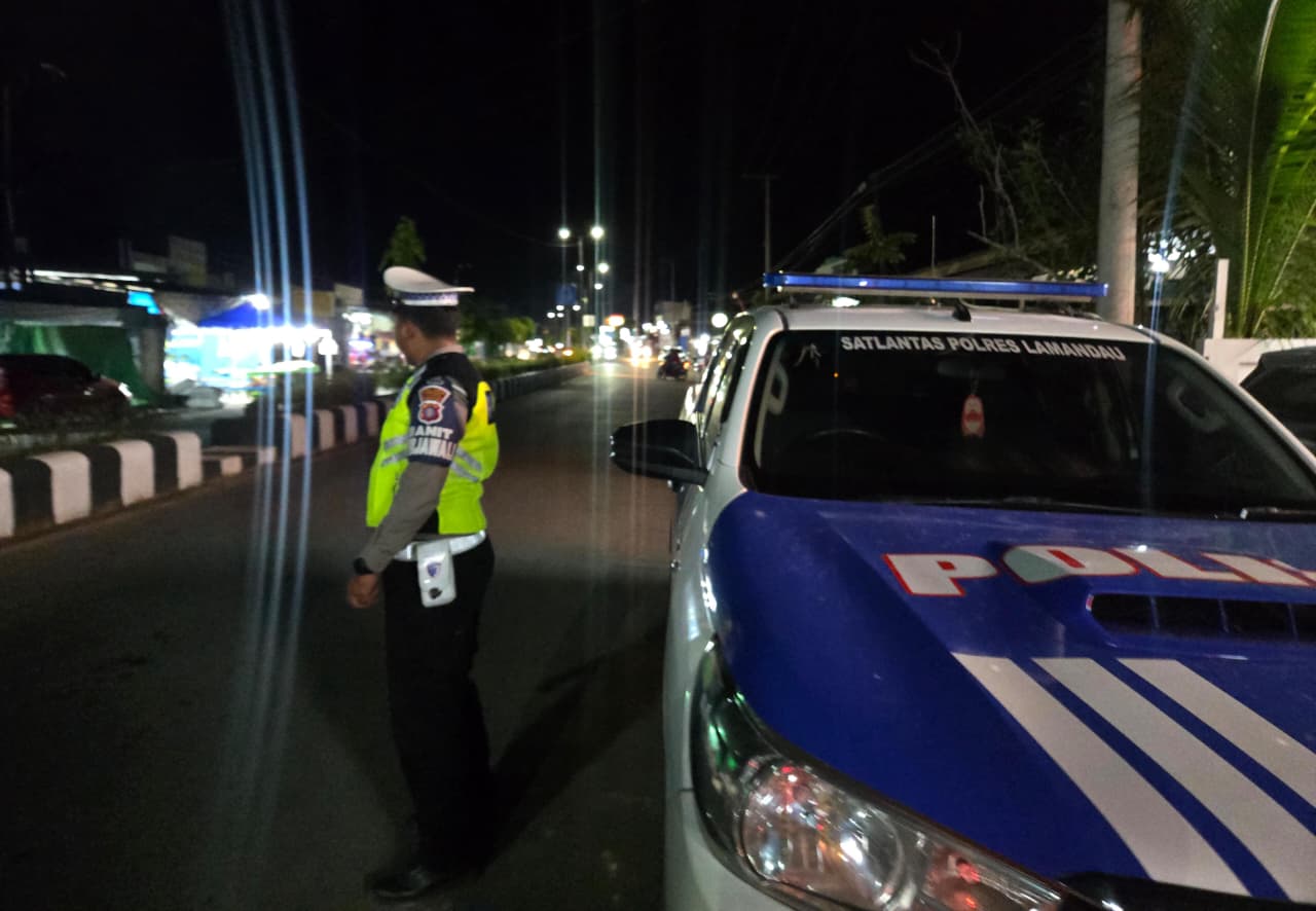 Patroli Blue Light Polres Lamandau, Upaya Cegah Gangguan Kamtibmas