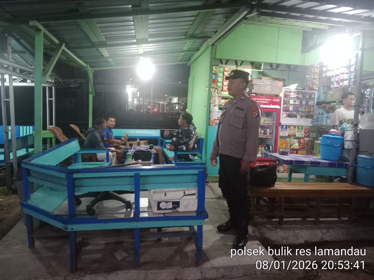 Personil Polsek Bulik Sosialisasikan Penanggulangan Premanisme Berkedok Ormas