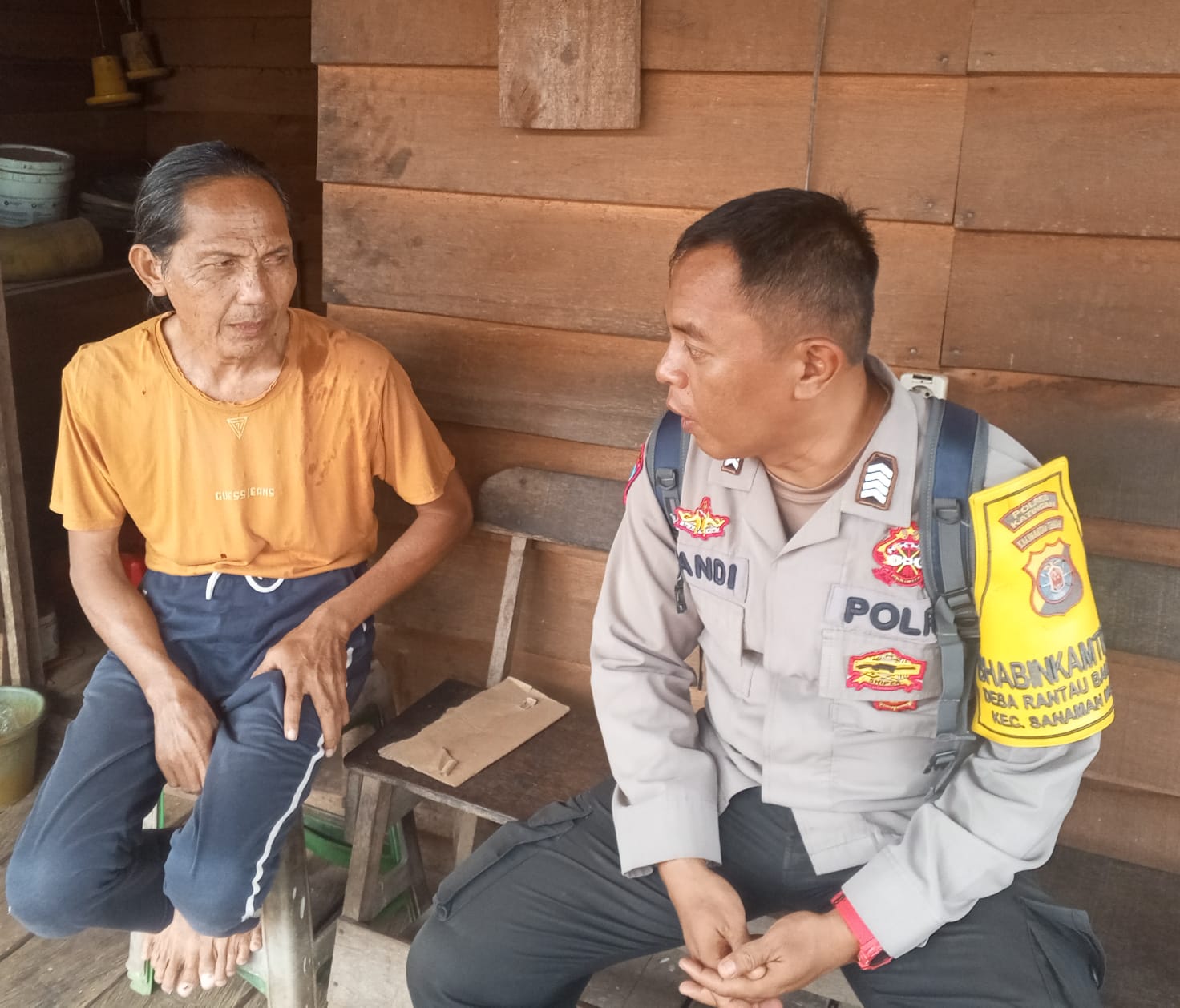 *. Bhabinkamtibmas Rantau Bangkiang Ajak Warga Wujudkan Kamtibmas Kondusif*