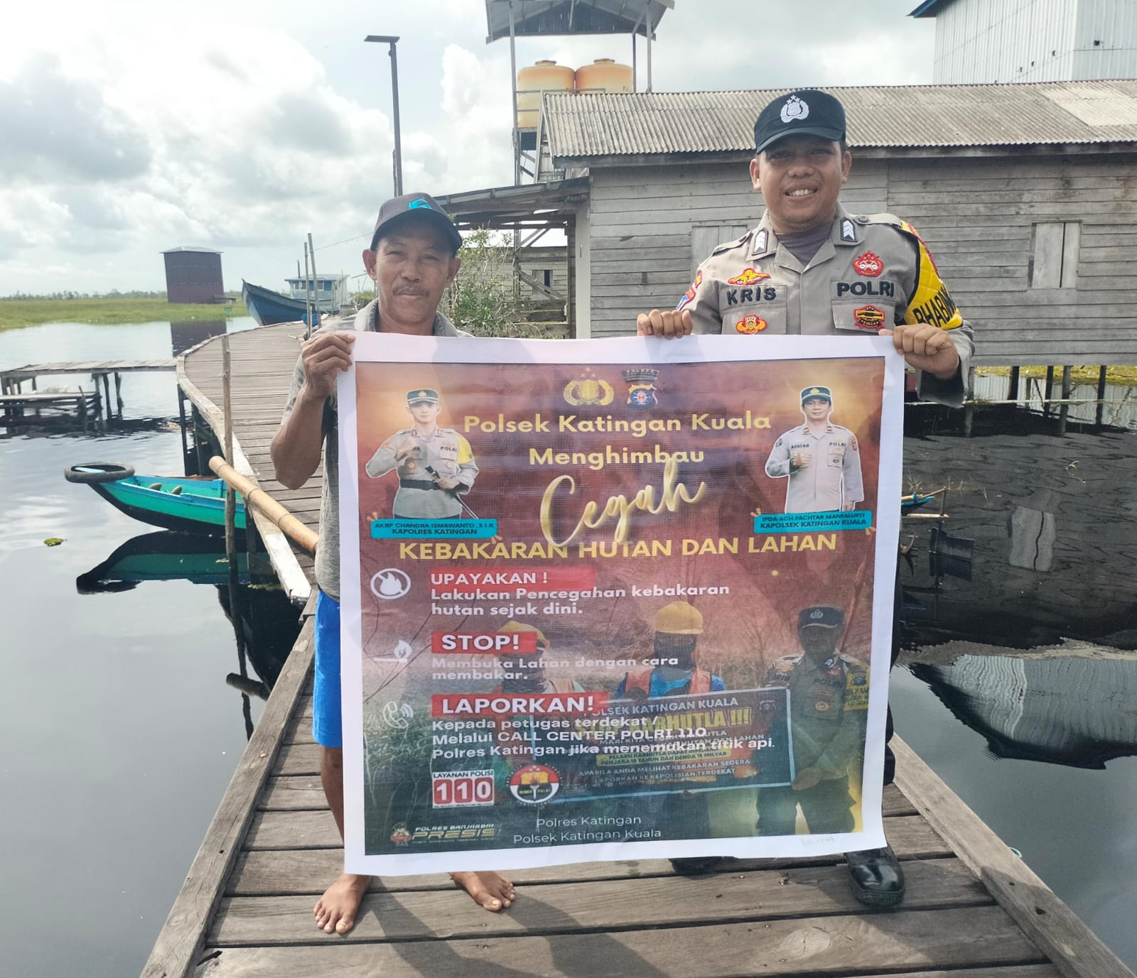 Bhabinkamtibmas Himbau Masyarakat Untuk Tidak Membakar Hutan dan Lahan