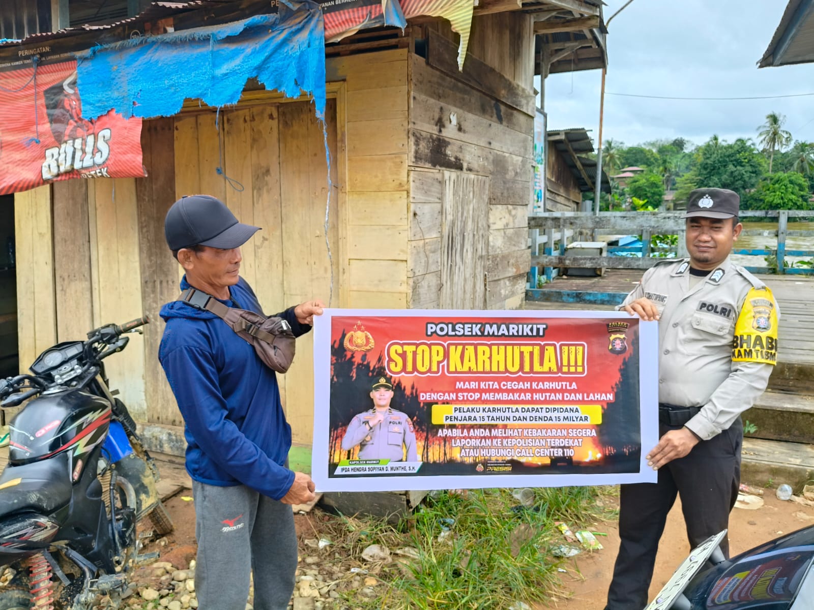 Polsek Marikit Sosialisasi Kebakaran Hutan dan Lahan (Karhutla)