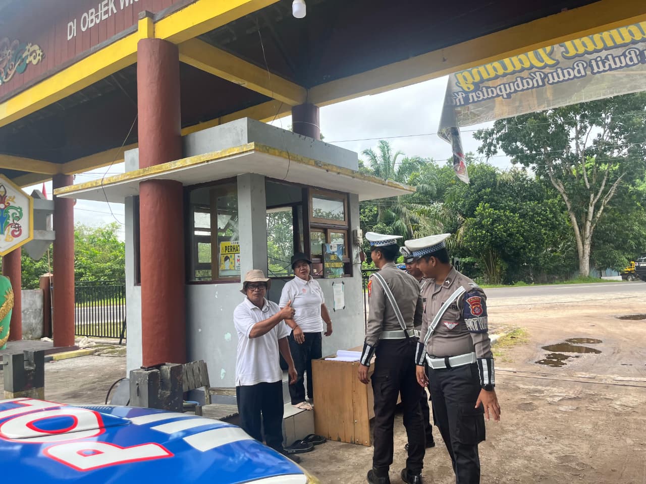 Cek Situasi Kamtibmas dengan Patroli Objek Wisata Bukit Batu oleh Satlantas Polres Katingan