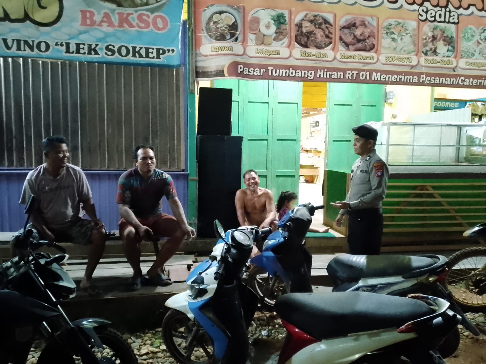 Jaga Stabilitas Kamtibmas, Polsek Tewang Sangalang Garing dan Pulau Malan Tingkatkan Patroli Malam