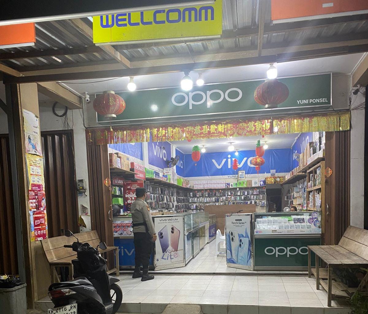 Personel Polsek melaksanakan Patroli di Wilkum Polsek Bulik